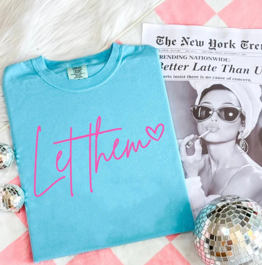 Let Them Tee: Lagoon Blue