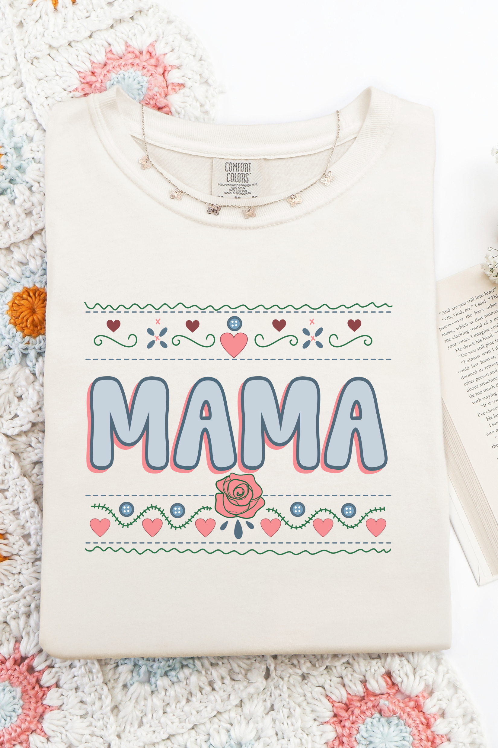 Vintage Mama Tee: Ivory - Sparked Style