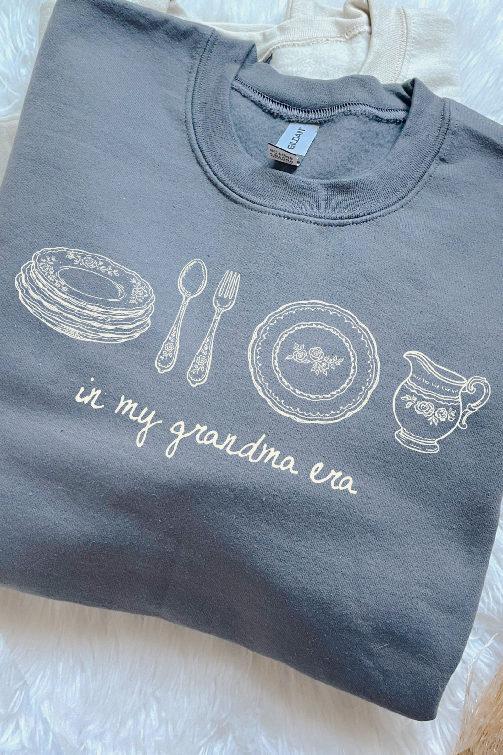 In My Grandma Era Sweatshirt: Charcoal