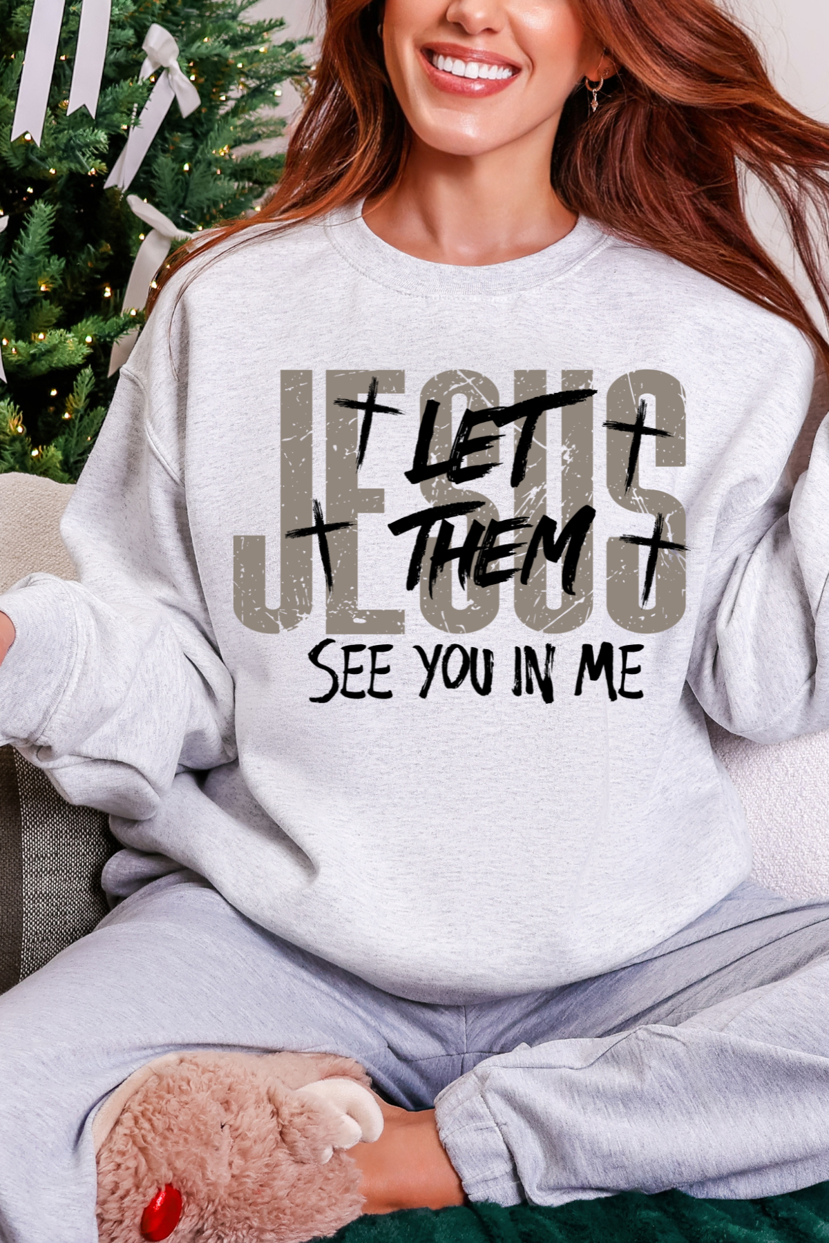 *Black Friday* Jesus Let Them See You Sweatshirt: Ash