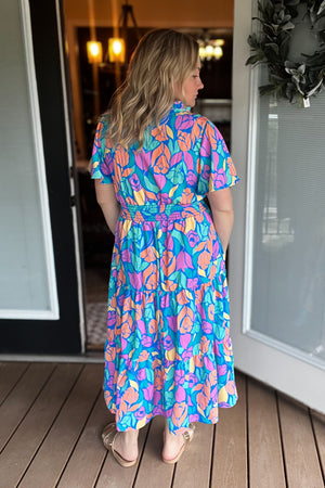 Golden Hour Midi Dress: Multi