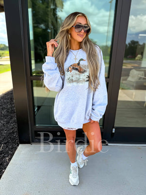 Vintage Mallard Crewneck: Ash