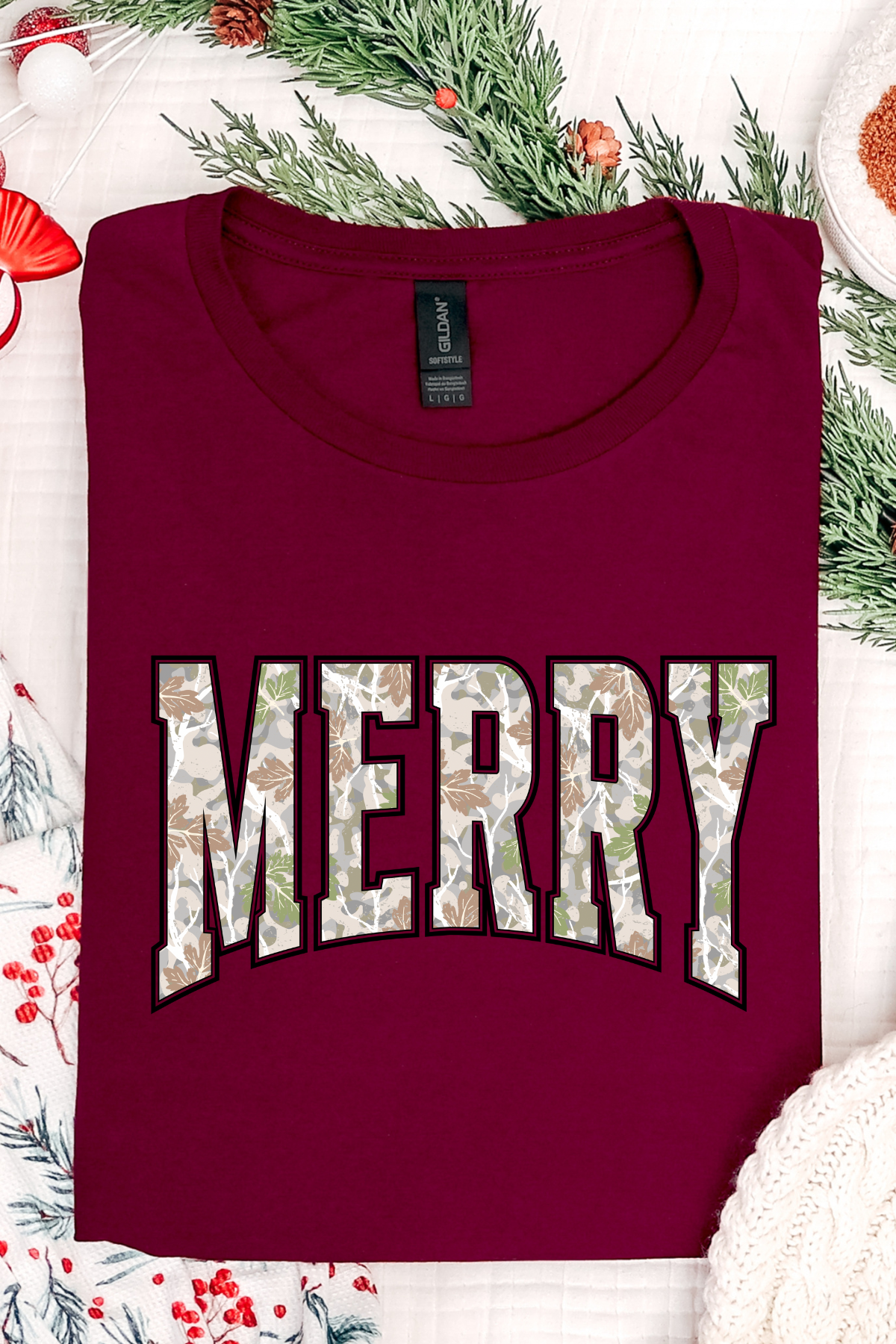 *Black Friday* Merry Tee: Maroon