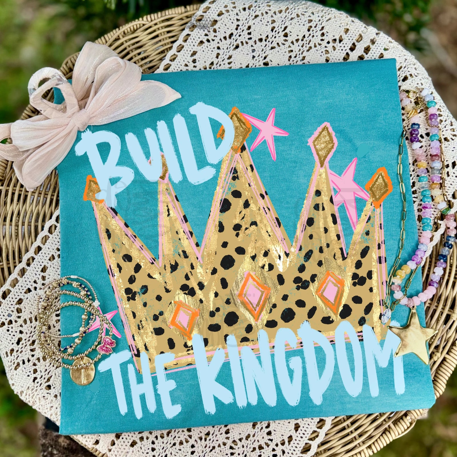 Build The Kingdom Tee: Seafoam