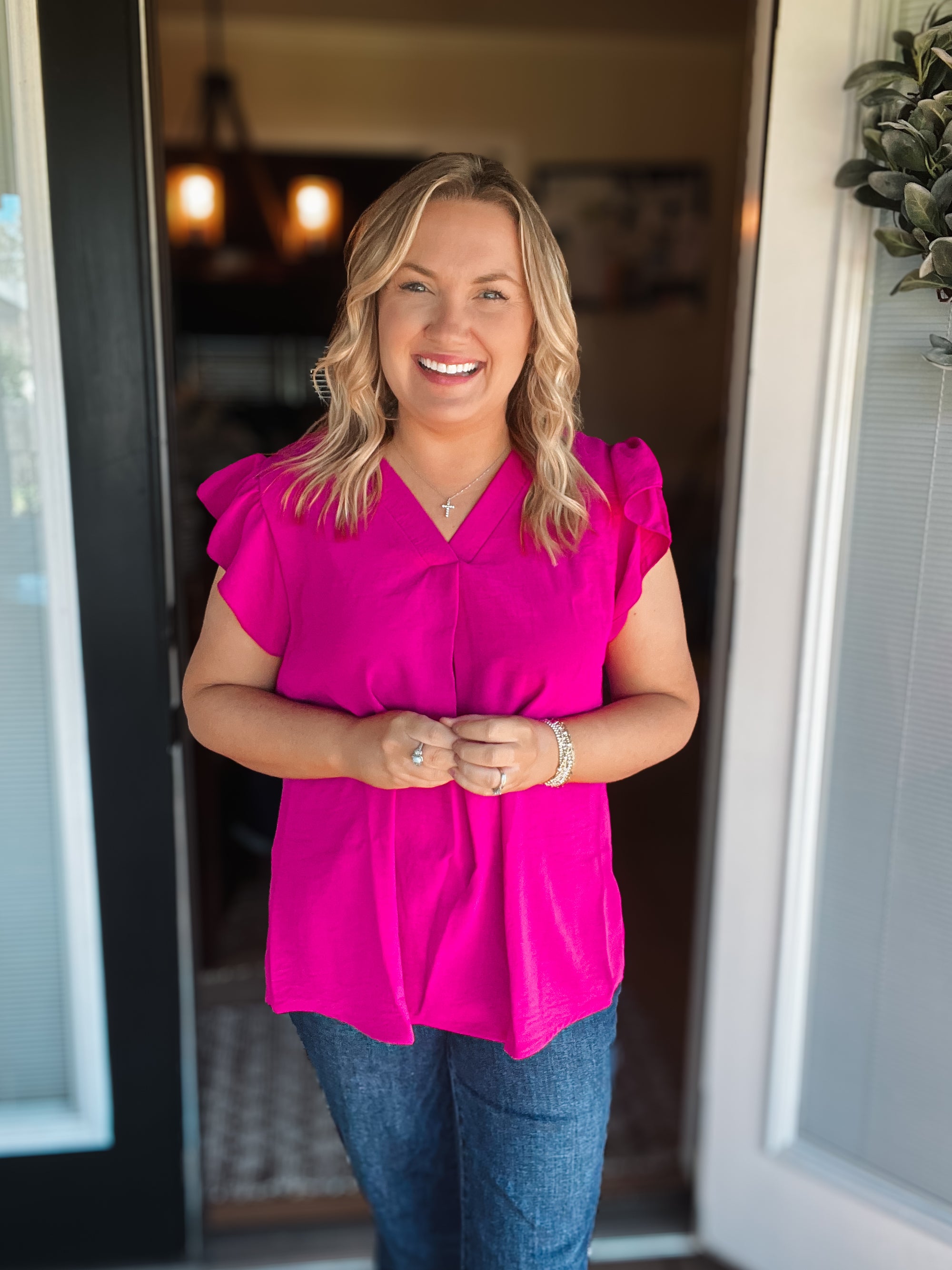 Endless Summer Top: Fuchsia
