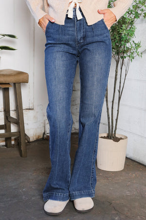 Trouser Bootcut Stretch Denim Jeans