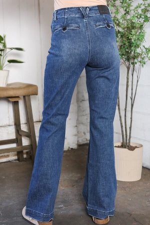 Trouser Bootcut Stretch Denim Jeans