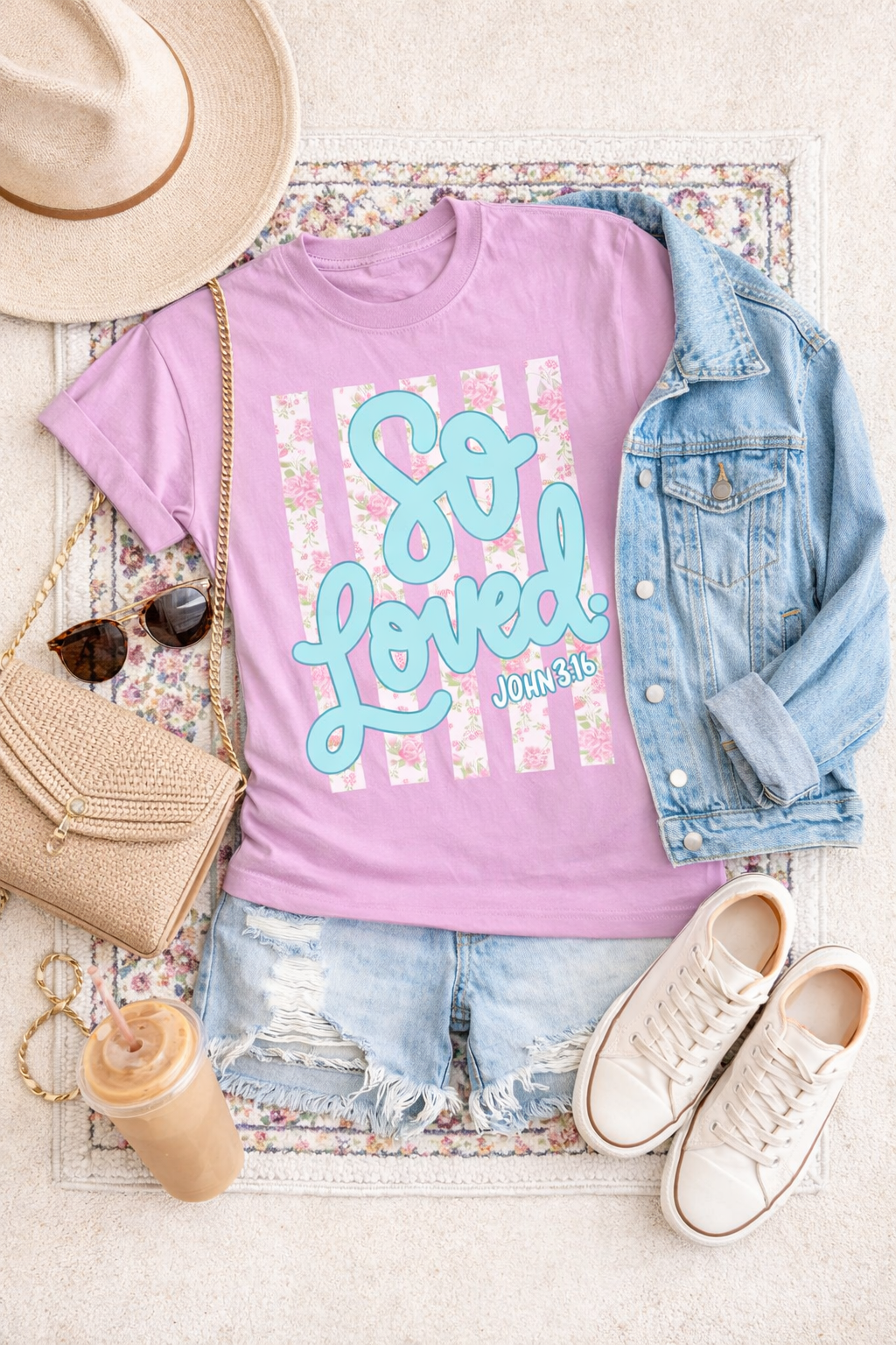 So Loved Tee: Rose Quartz