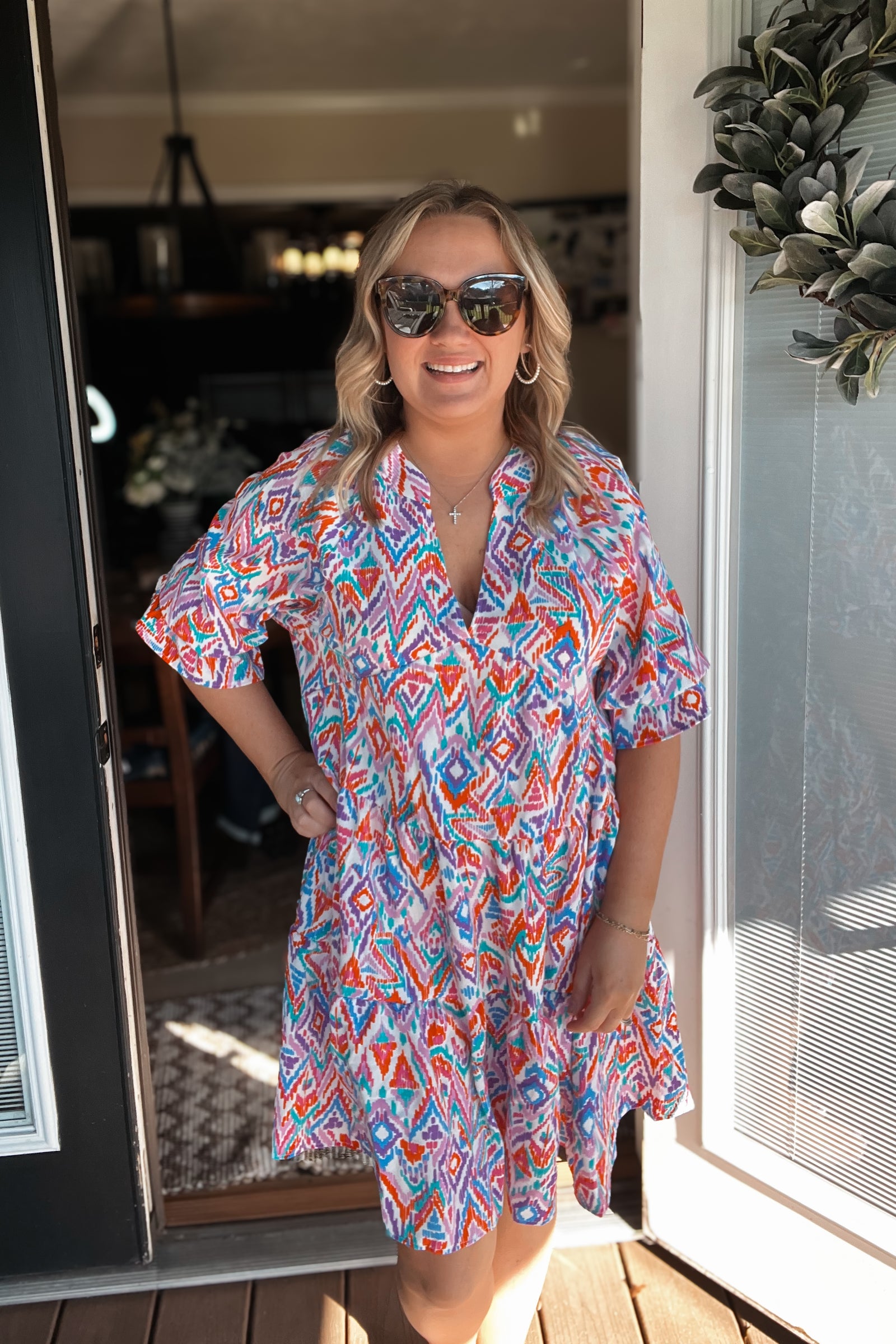 Love Found Dress: Blue/Lavender