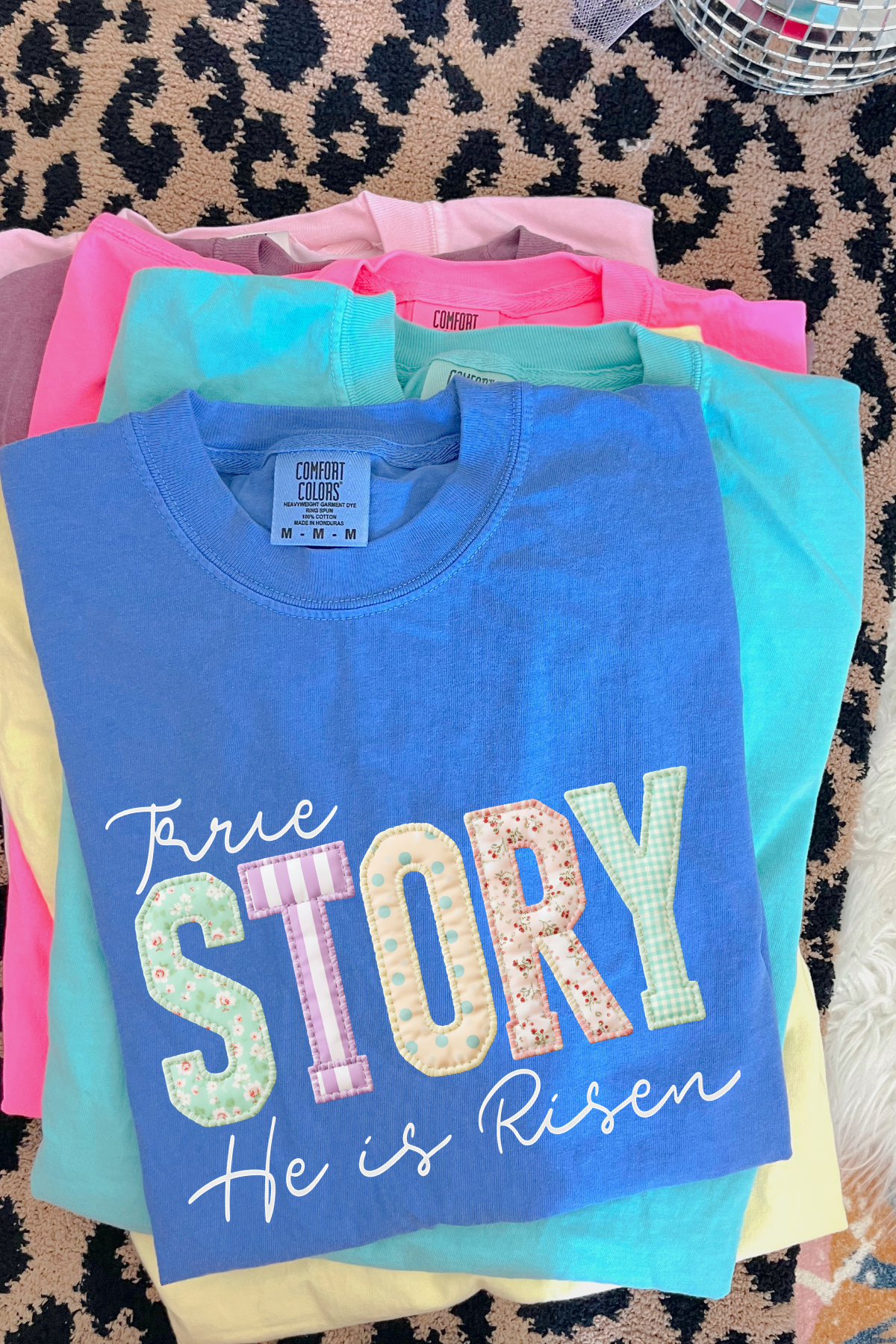 True Story Tee: Flo Blue