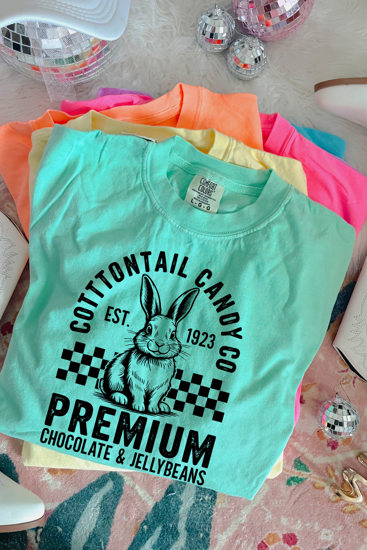 Cottontail Candy Co Tee: Island Reef