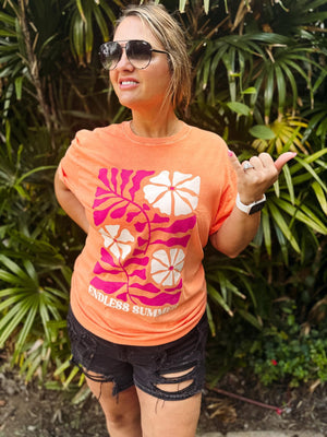 Endless Summer Tee: Cantaloupe