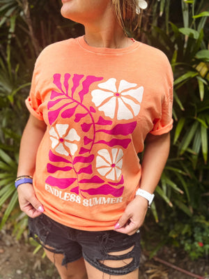 Endless Summer Tee: Cantaloupe
