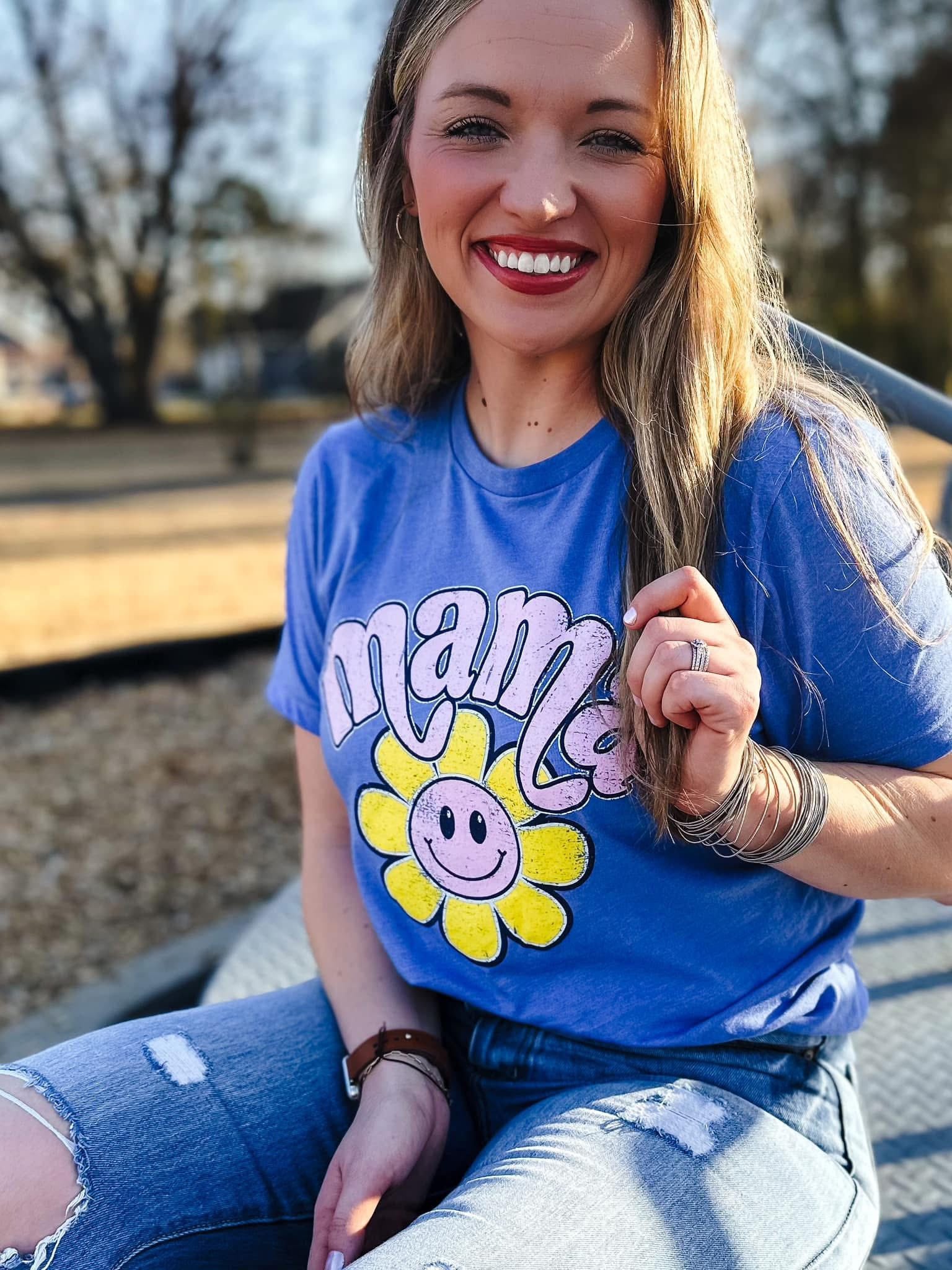 Mama Tee: Columbia Blue