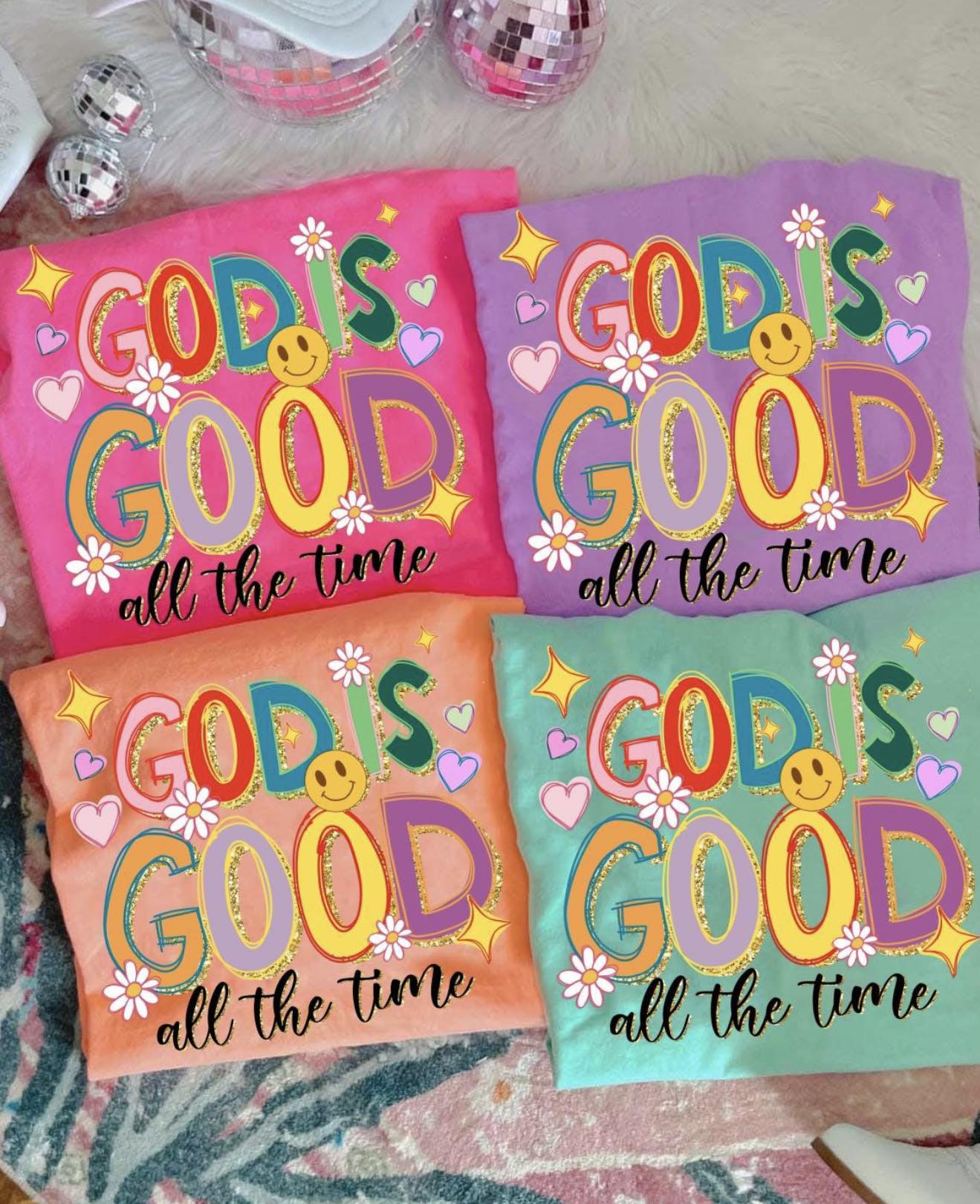 God is Good All the Time Tee: Color Options Available