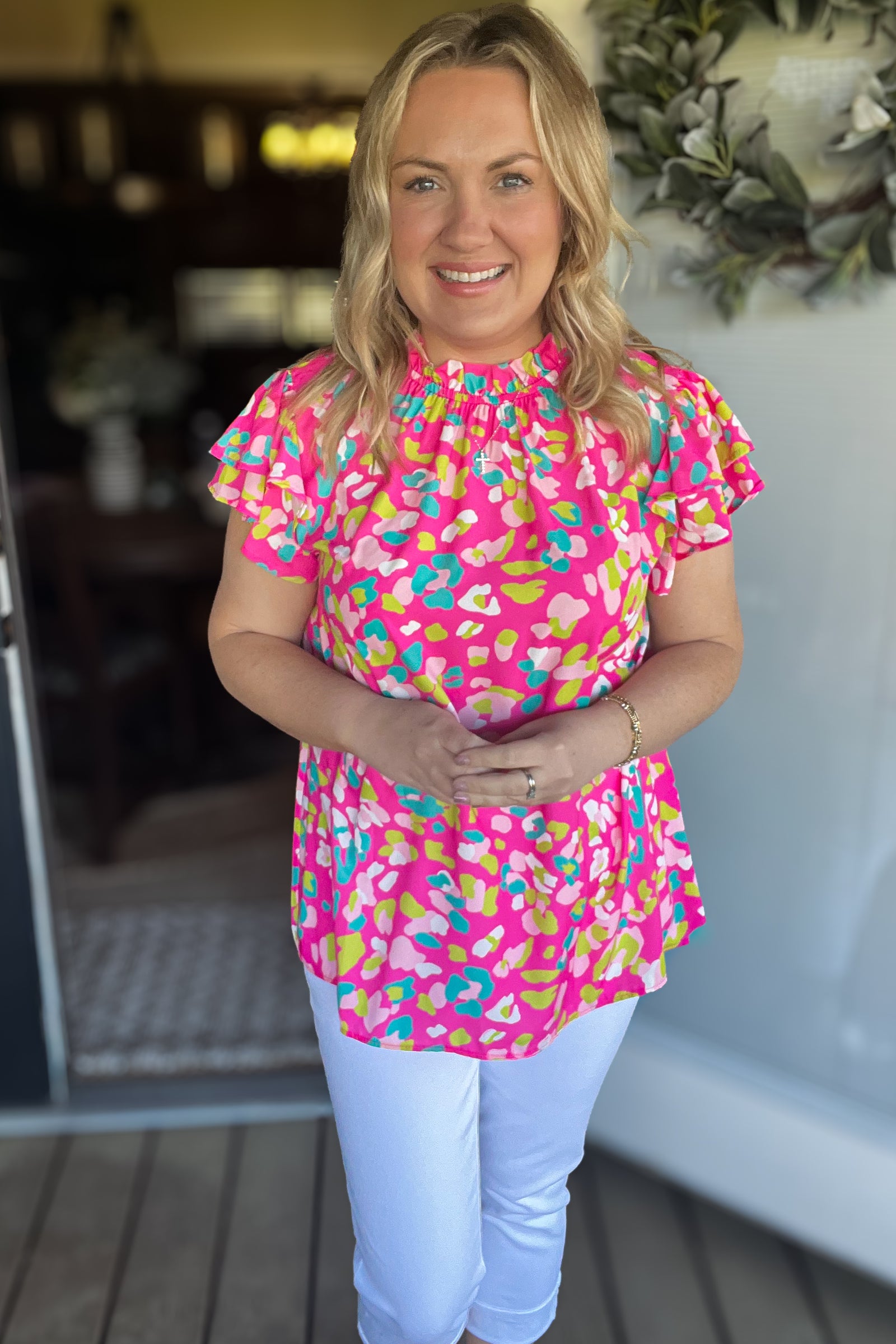 Feeling Femme Top: Hot Pink