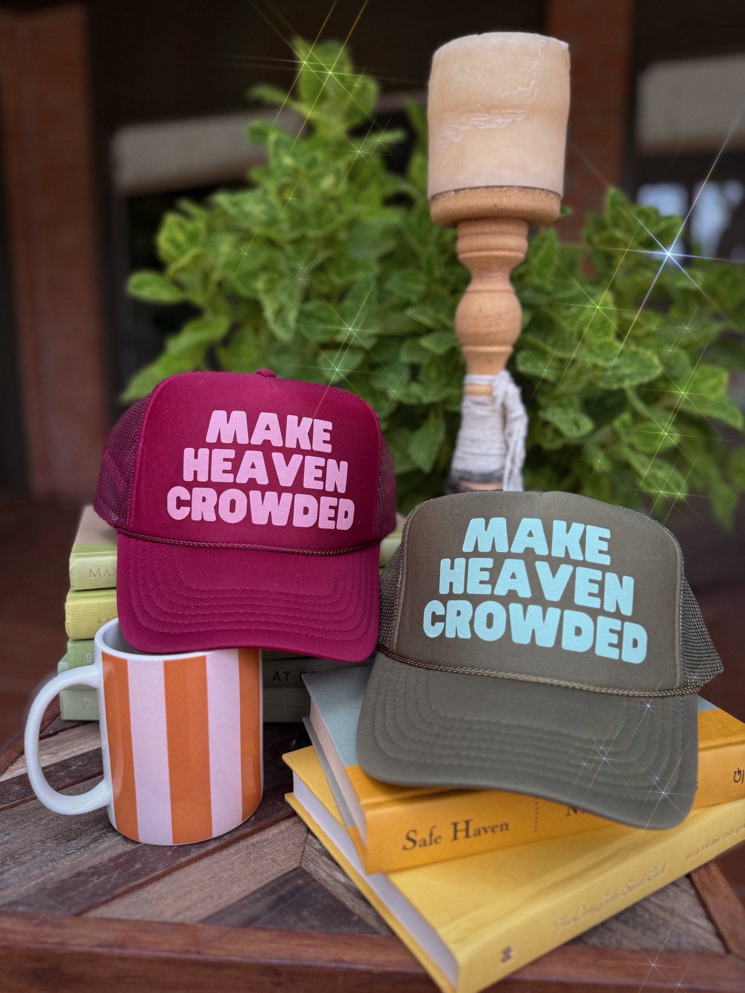 Make Heaven Crowded Trucker Hat
