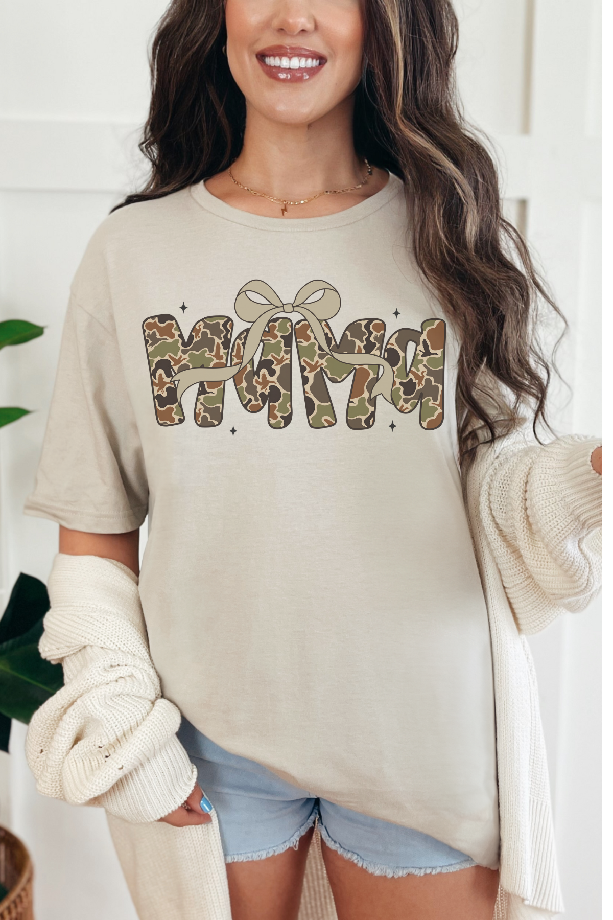 DEAL Camo Mama Tee: Sand