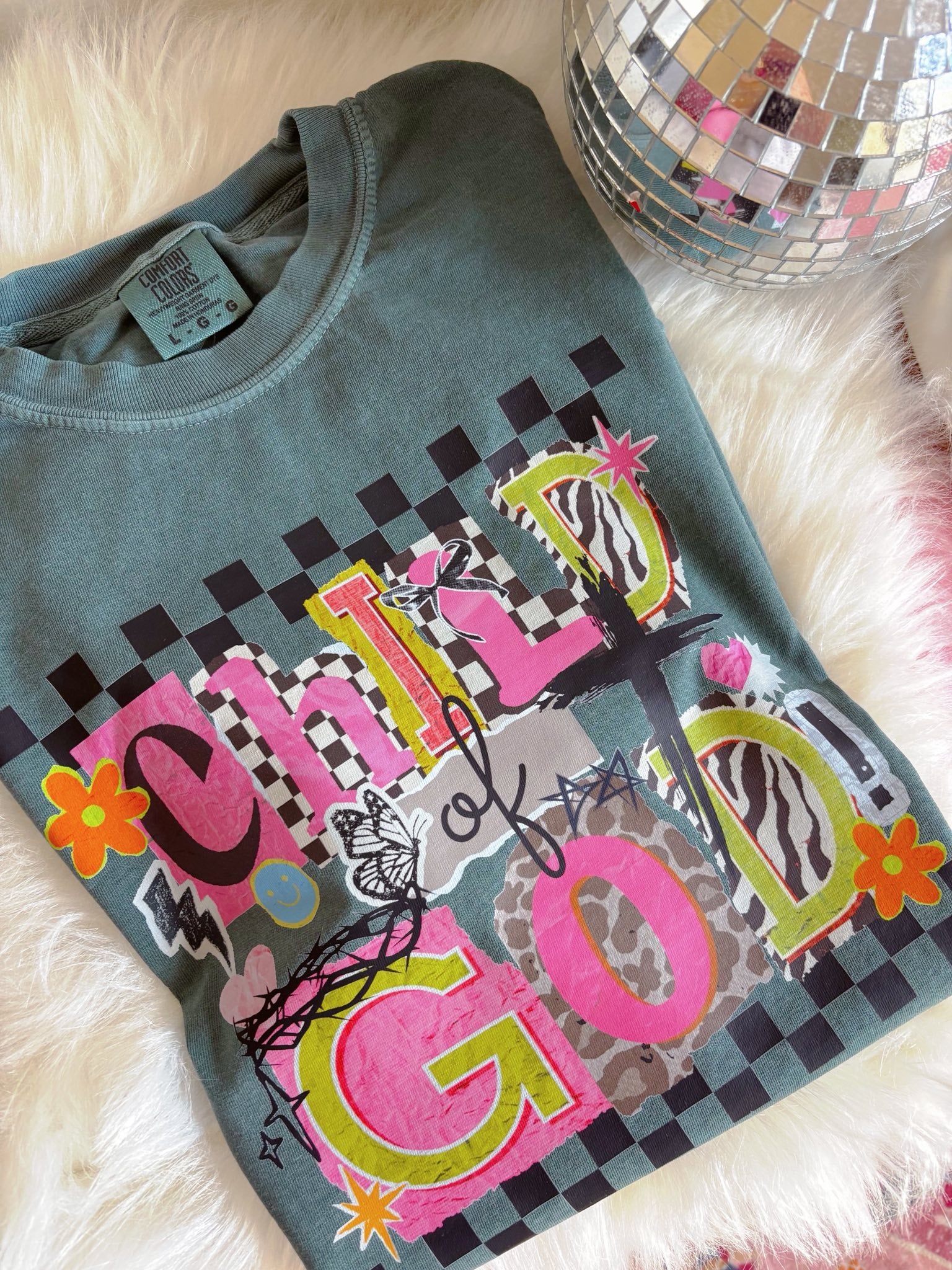 Child of God Tee: Blue Spruce