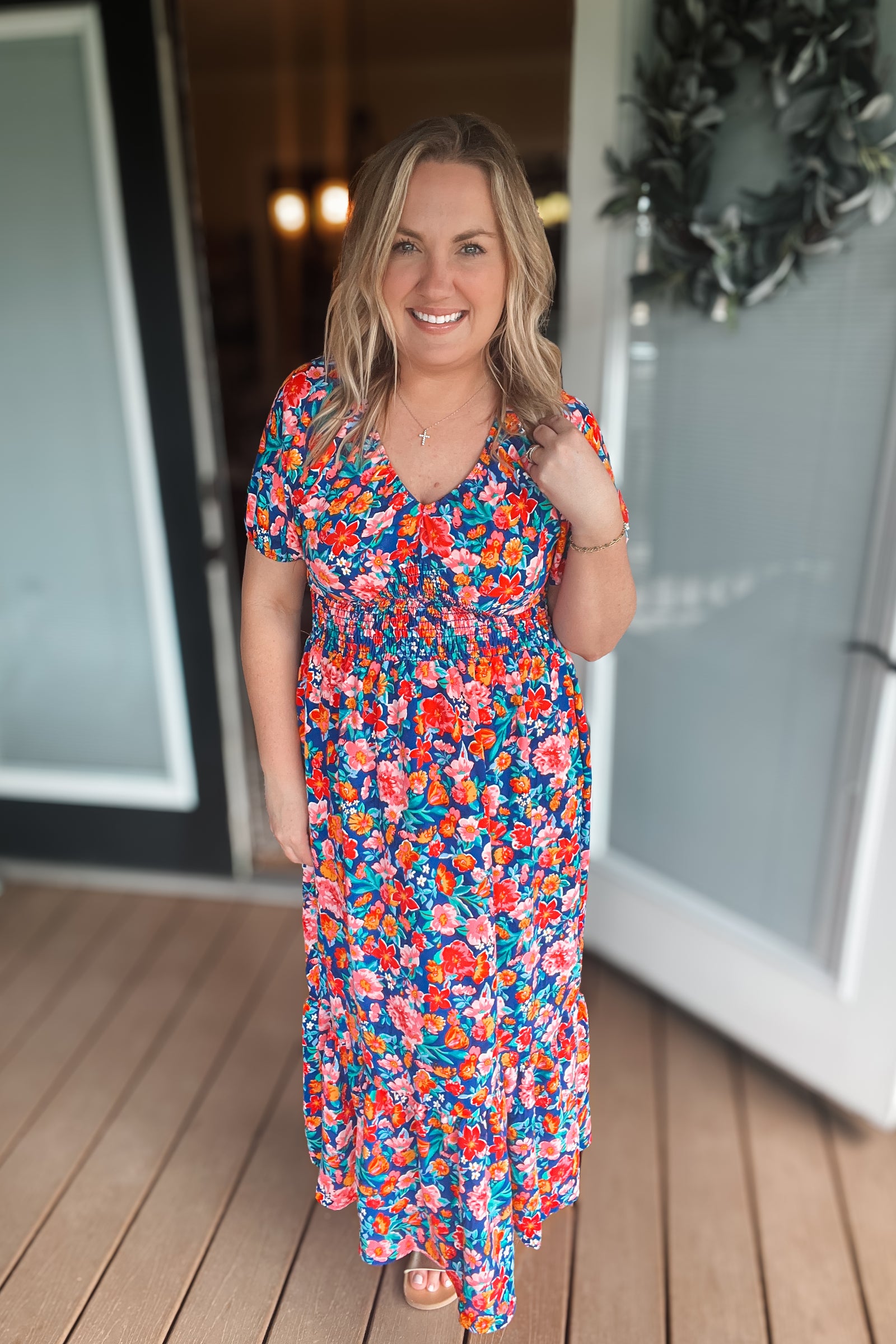 Find Love Dress: Blue Multi