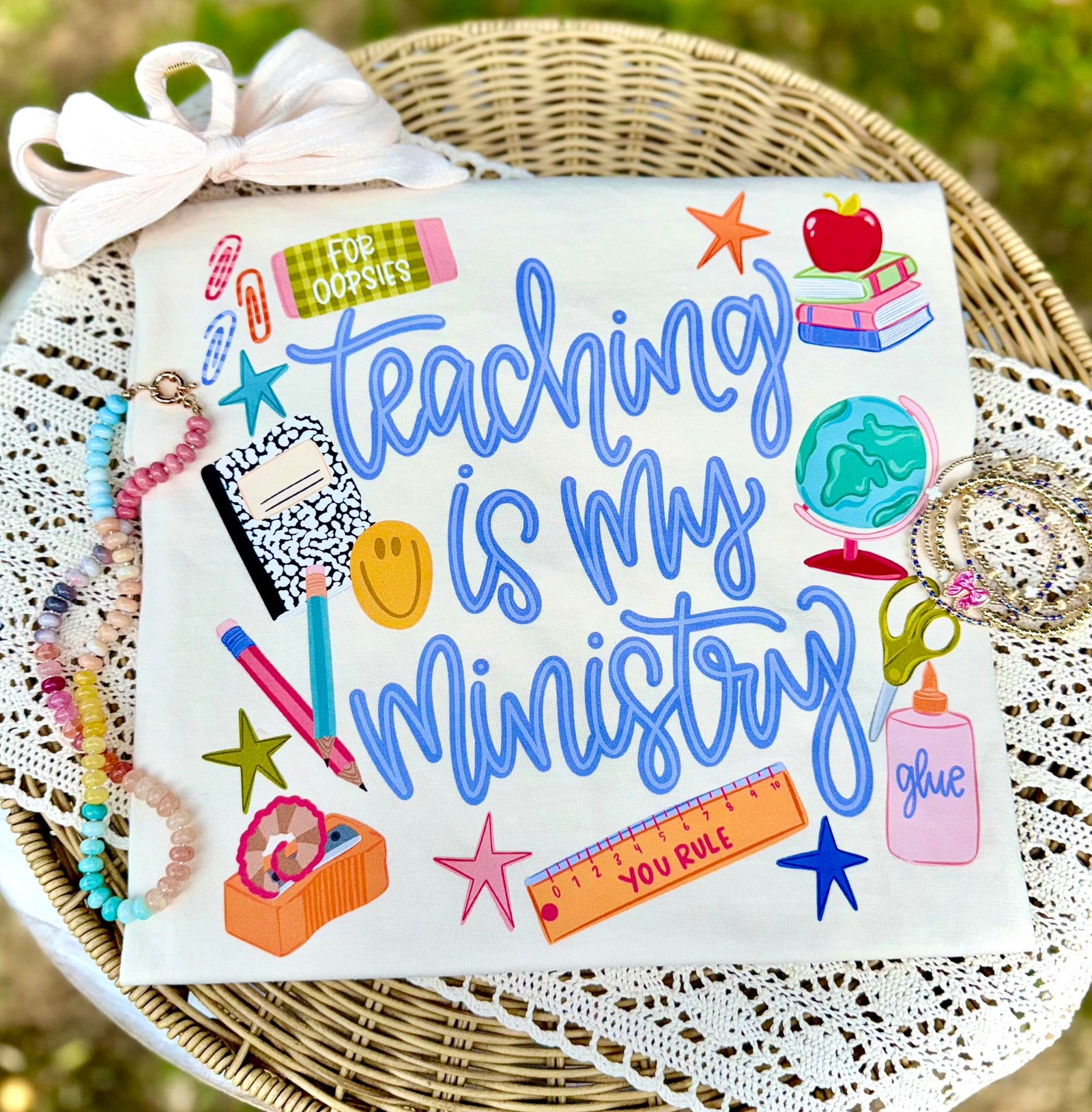 Teaching is my Ministry Tee: Ivory