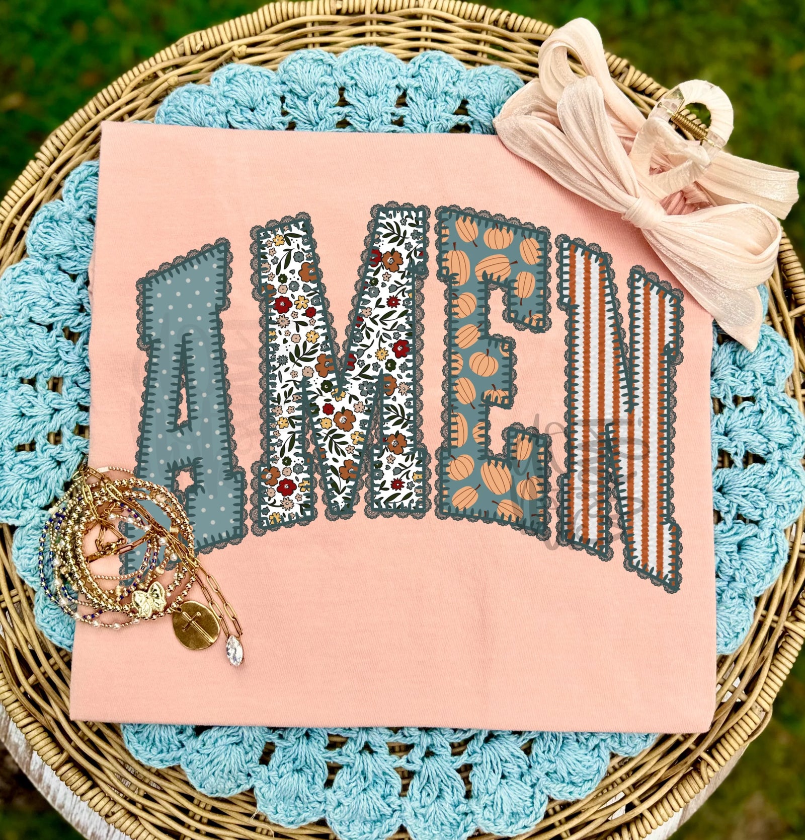 Amen Tee: Peachy