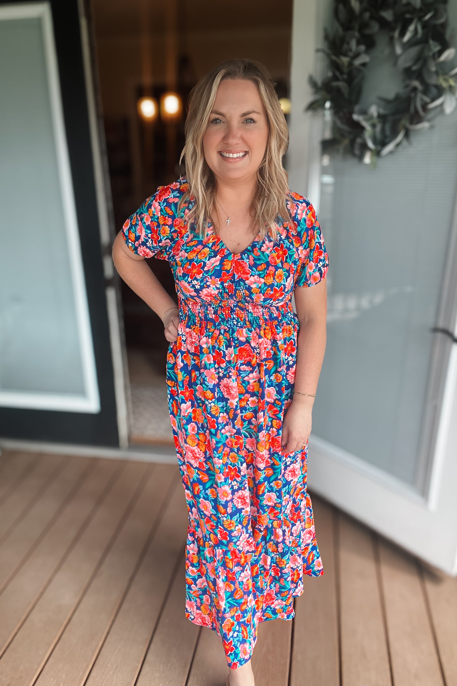 Find Love Dress: Blue Multi