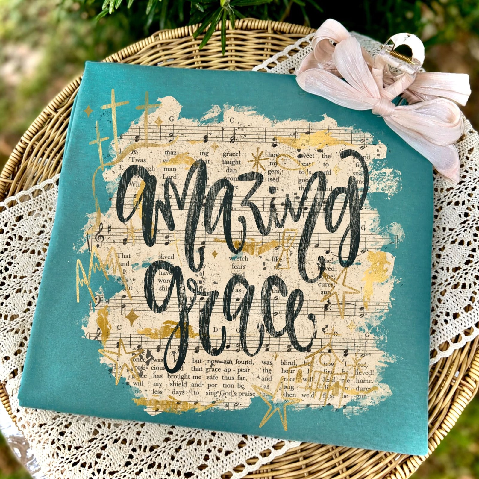 Amazing Grace Tee: Seafoam