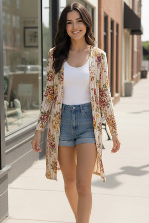 Wildflower Whispers Long Cardigan