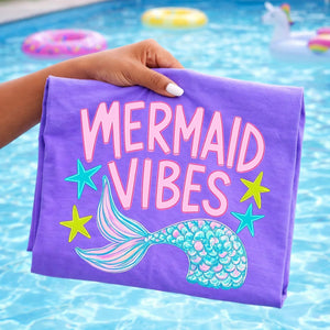 Mermaid Vibes Tee: Violet