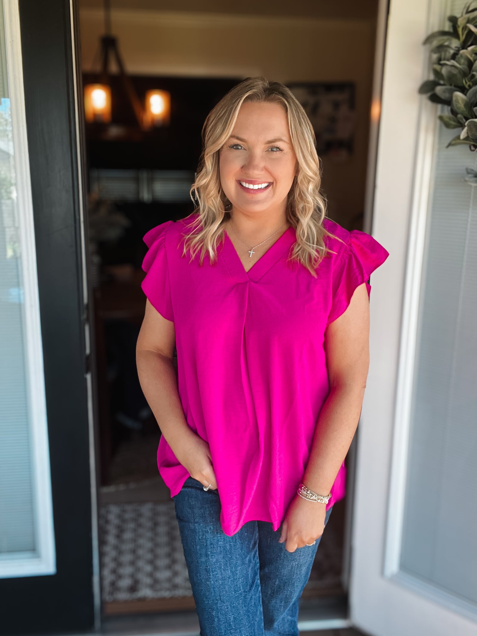 Endless Summer Top: Fuchsia