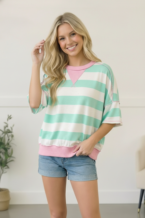 Mint Sugar Rush Colorblock Tee