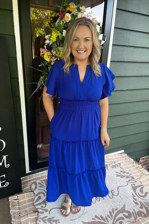Windsor Maxi Dress: Royal Blue