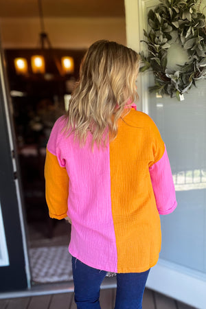 Bold Moves Top: Pink/Orange