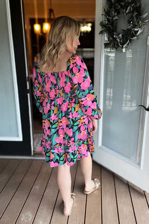 Floral Daydream Dress: Pink Multi