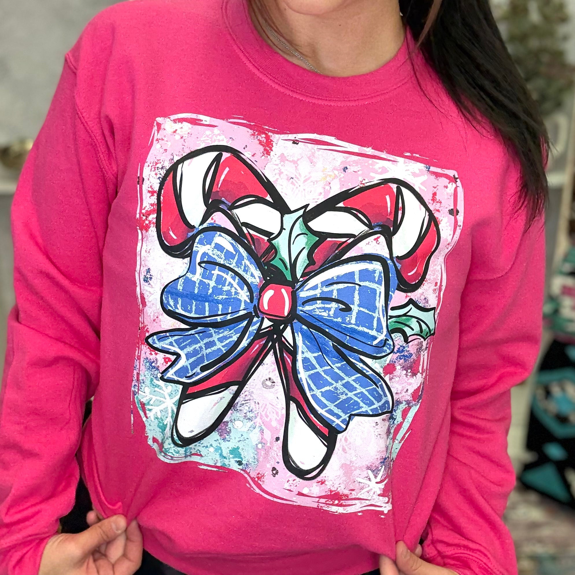 Candy Cane Crewneck