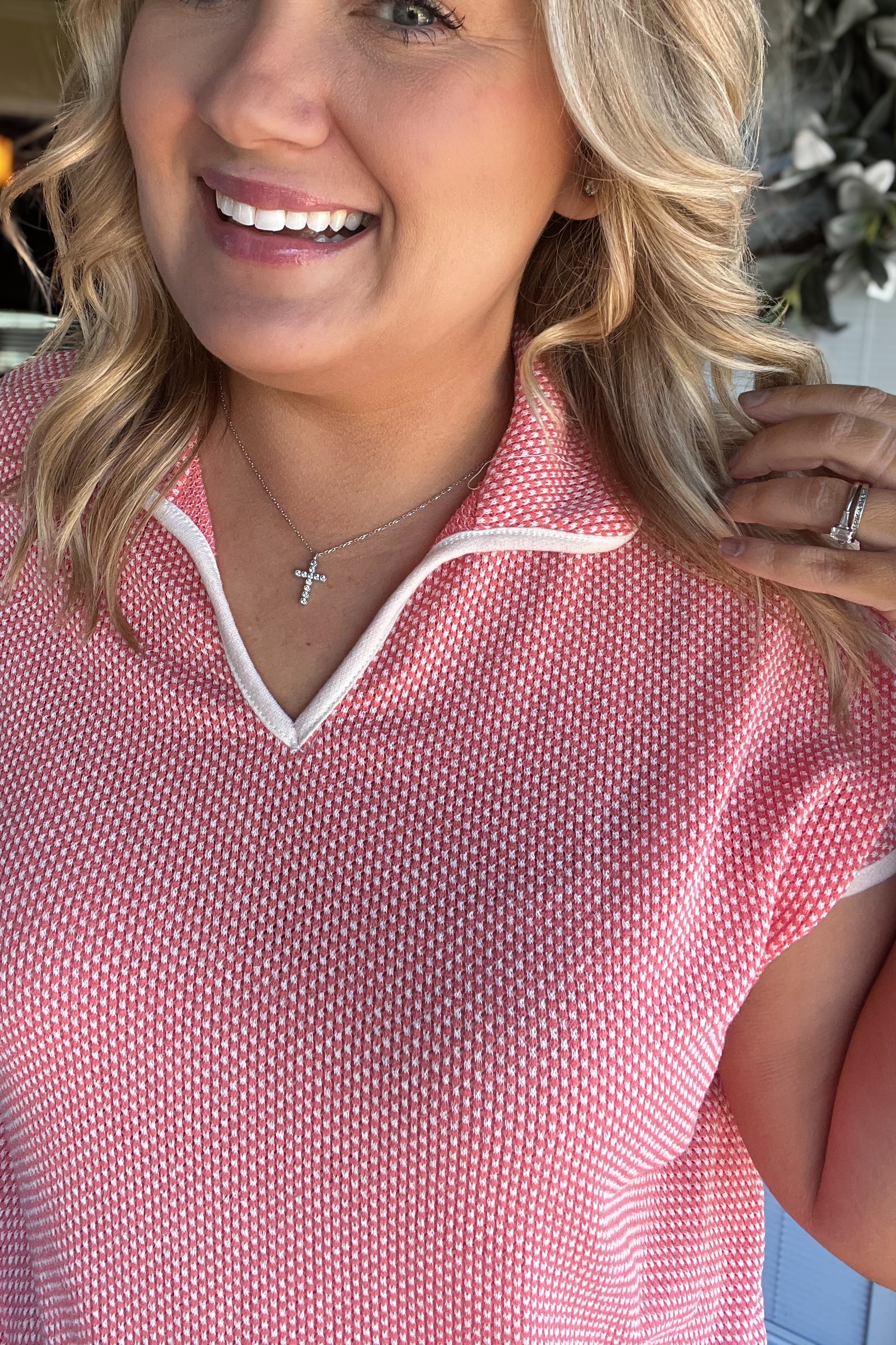 Weekend Ready Top: Coral