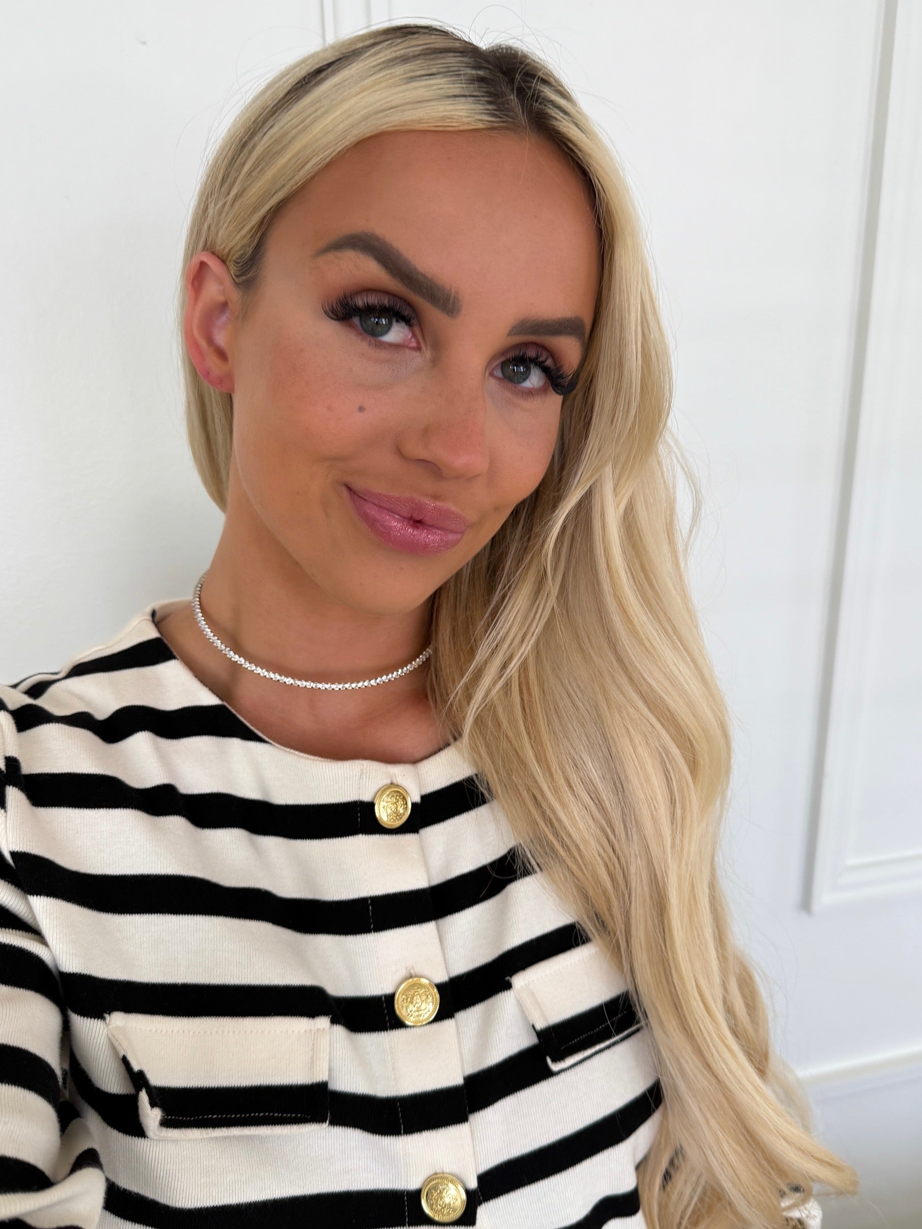 Luxe Tennis Necklace: Gold or Silver