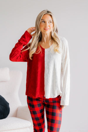 Merry Mint Split Top