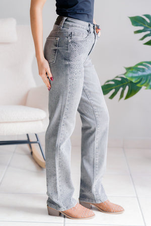 Starlight Glam Judy Blue Straight Leg Jeans