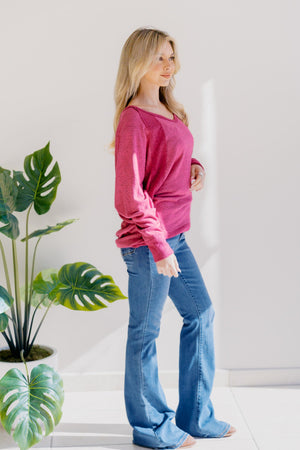 Aurora Blush Knit Pullover