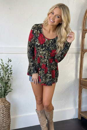 Scarlet Meadow Babydoll Blouse