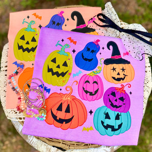 Colorful Pumpkins Tee: Color Options Available