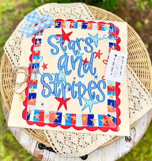 Stars & Stripes Tee: Ivory