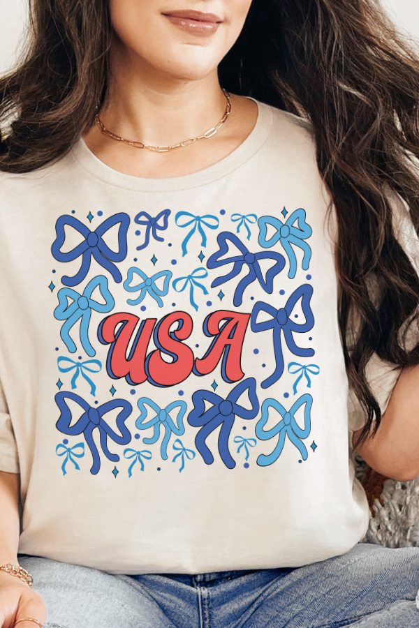 DEAL USA Bows Tee: Sand