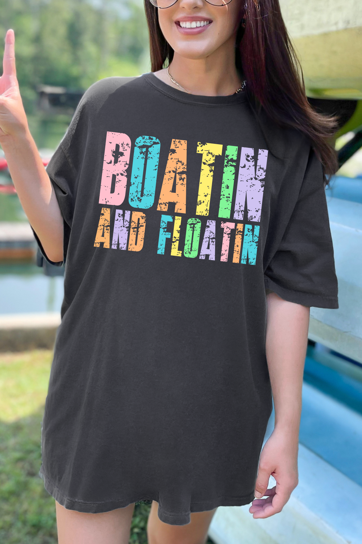 Boatin' and Floatin' Tee: Pepper