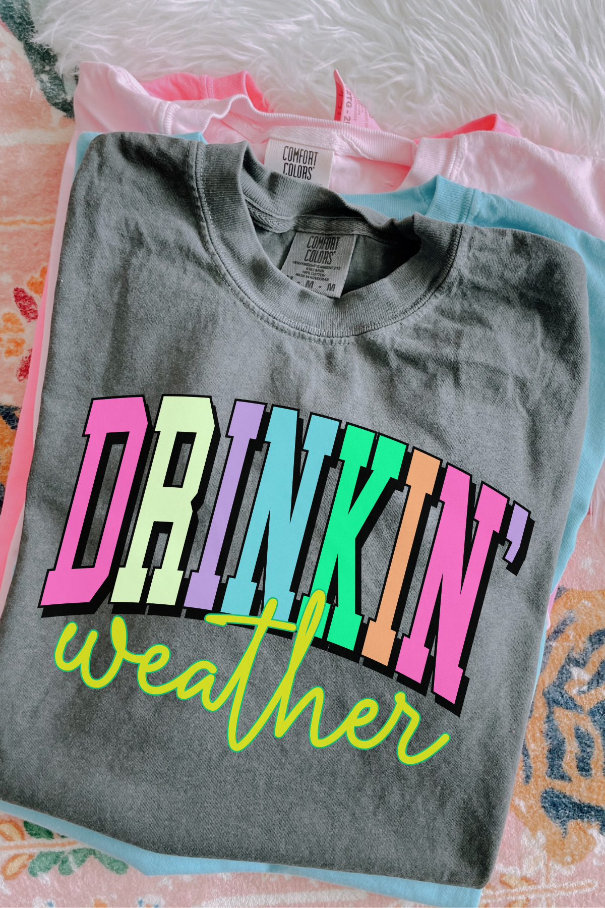 Drinkin' Weather Tee: Pepper