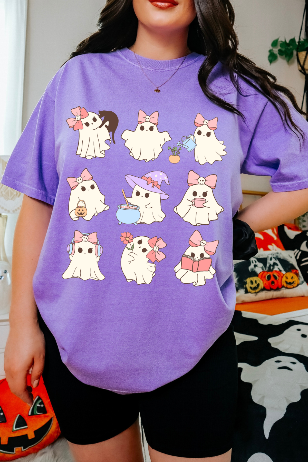 Ghost Routine Tee: Violet