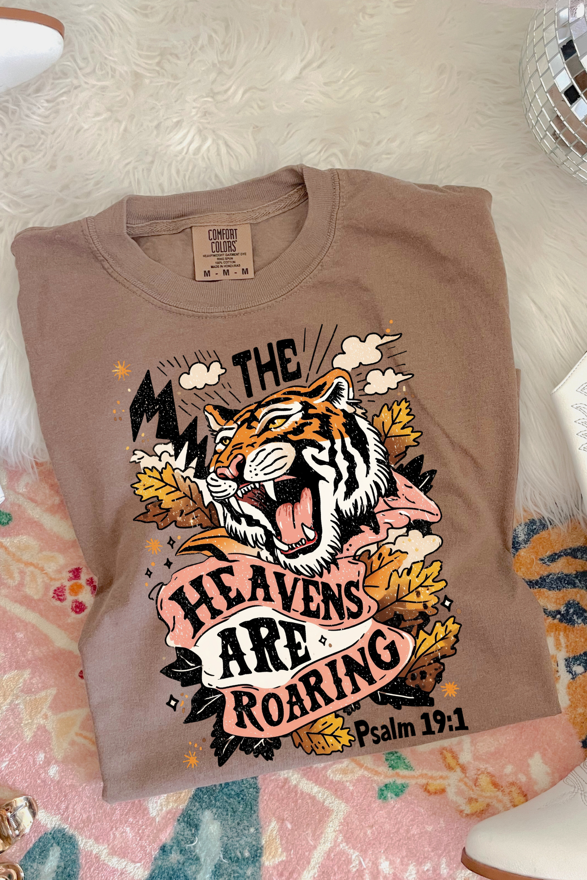 The Heavens are Roaring Tee: Espresso