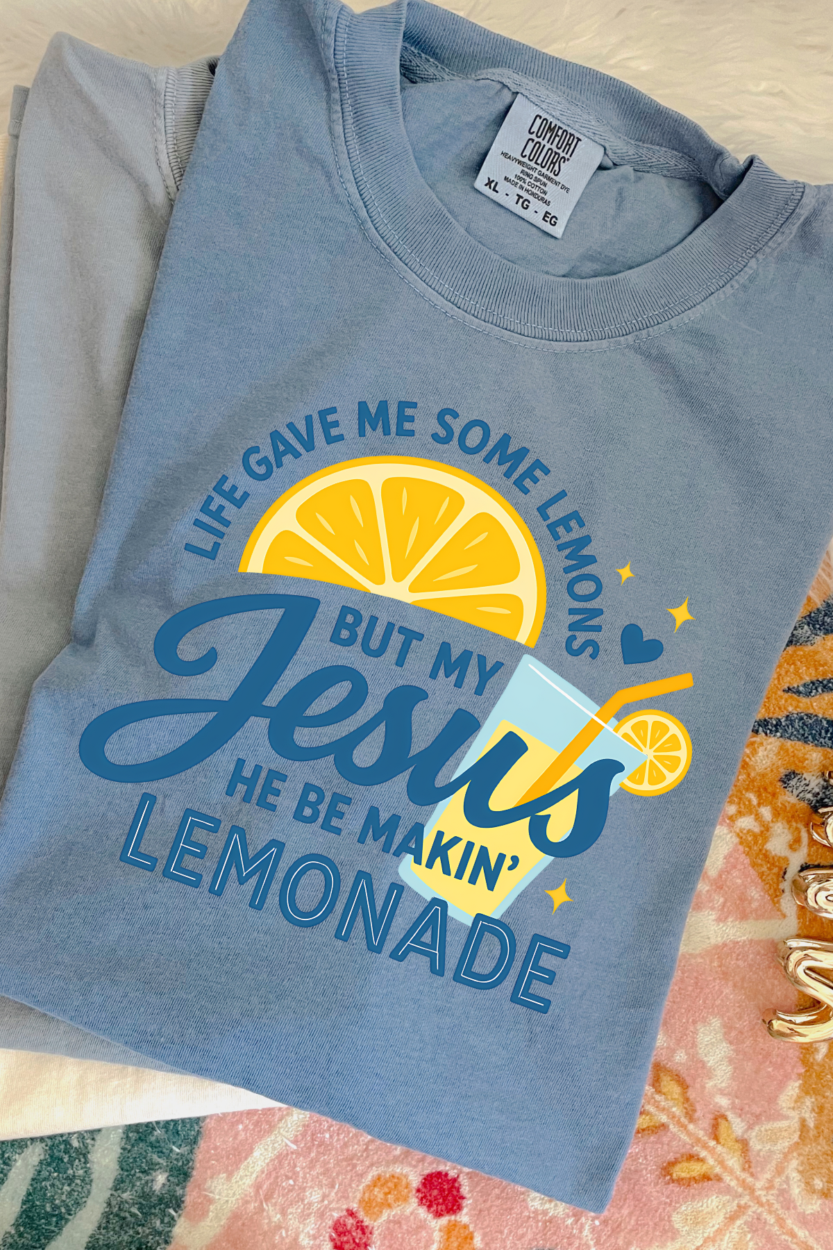 Makin' Lemonade Tee: Blue Jean (Youth + Adult)